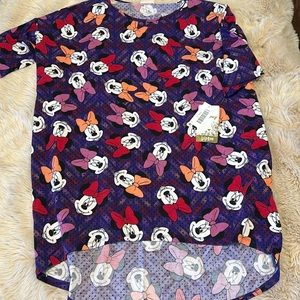 Lularoe Small Irma. Disney. Minnie Mouse. New with tags.